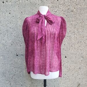 Joie Pink Sheer Blouse